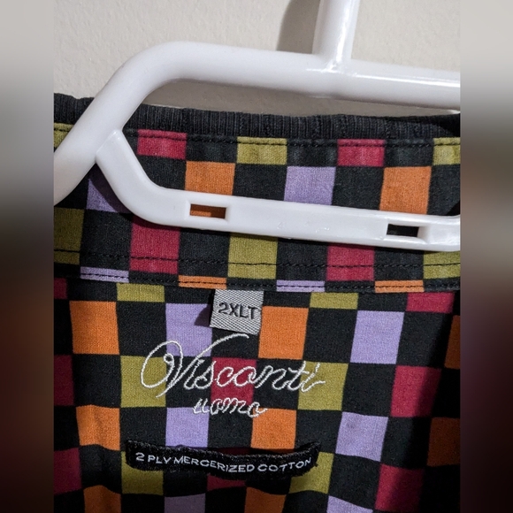 - Visconti 2XL men's Long Sleeve cotton shirt. Big and tall. EUC. Long sle… - Picture 4 of 10